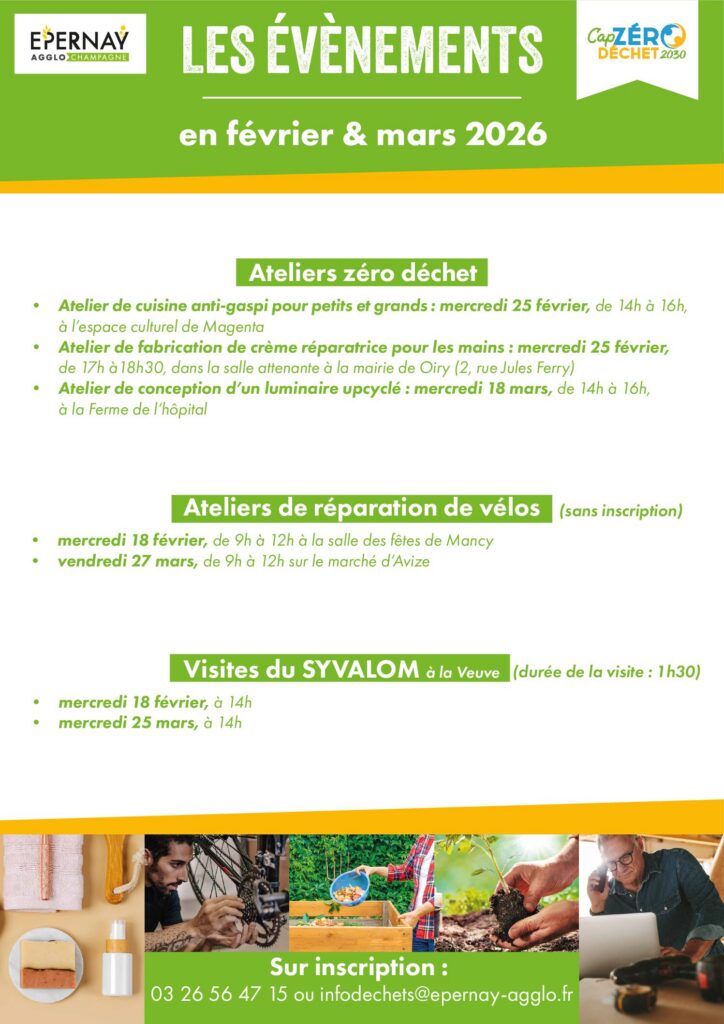 Ateliers Zéro Déchet février/mars