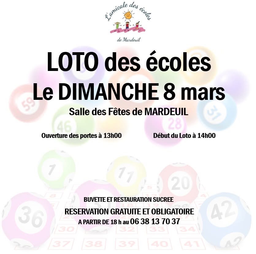 Loto de l&rsquo;Amicale des écoles