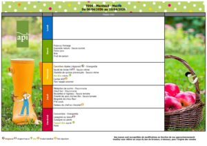 Menu : 06/04 - 10/04