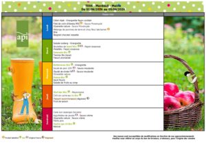 Menu : 01/06 - 05/06