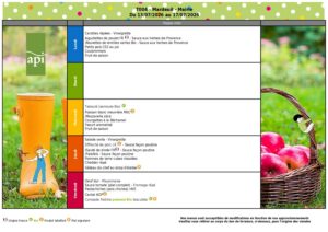 Menu : 13/07 - 17/07