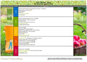 Menu : 05/10 - 09/10